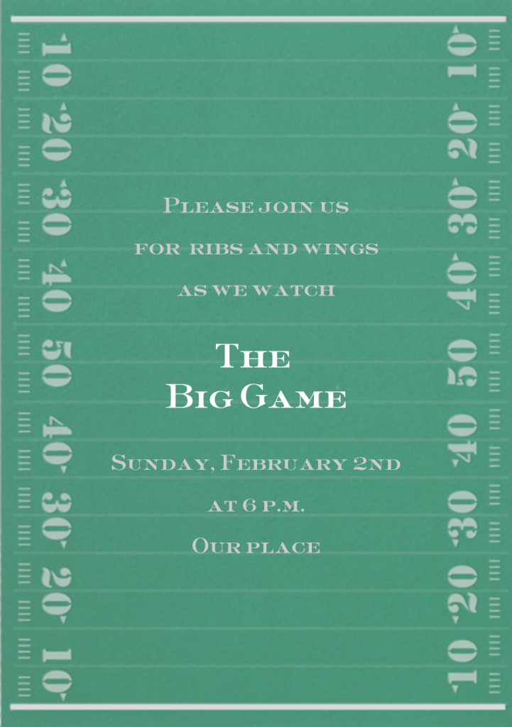 Letterpress Field Send online instantly RSVP tracking