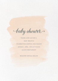 Baby Brushstroke - Baby Shower Invitation by Sugar Paper