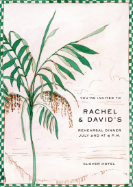 Palm Tree Border Invitation