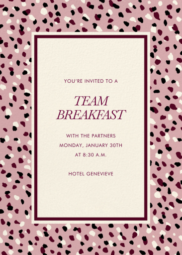 Abstract Terrazzo Pattern Invitation