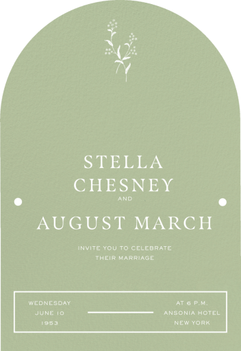 Arch Cutout (Customizable Template) - Invitation by Paperless Post