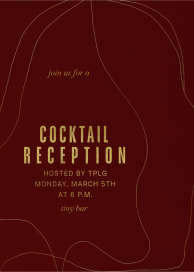 Drifting Lines - Corporate Reception Invitation by Kelly Wearstler