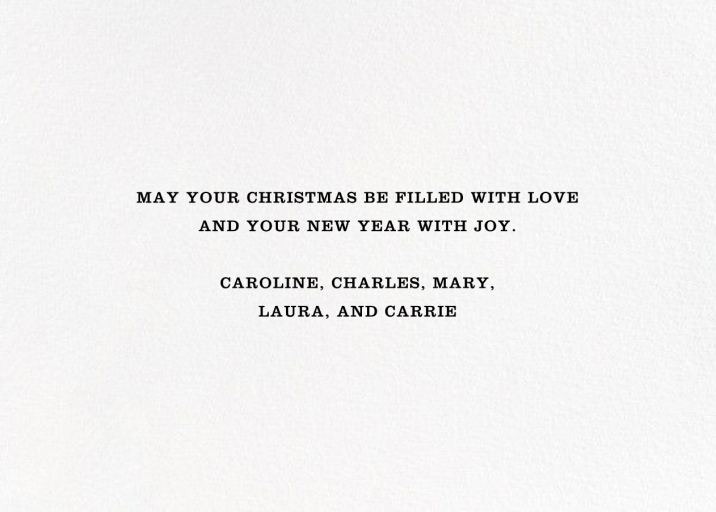 Christmas Square by Paperless Post - Back