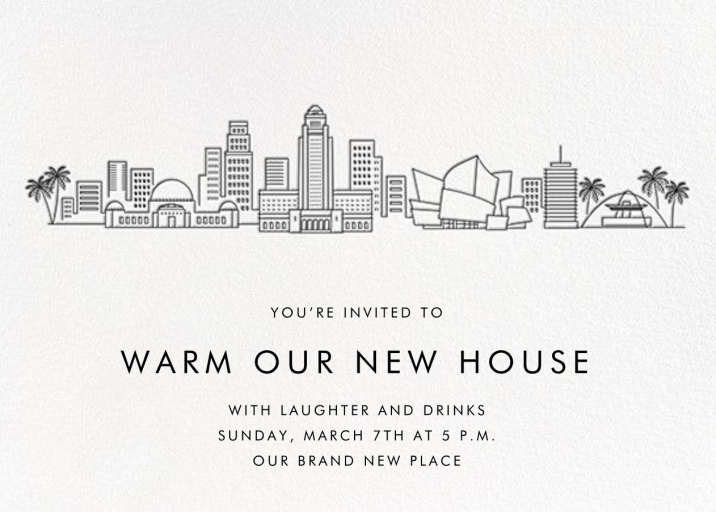 City Skyline View - Housewarming Invitation by Paperless Post