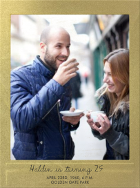 Snapshot Metallic (Single Sided) - Tall by Paperless Post