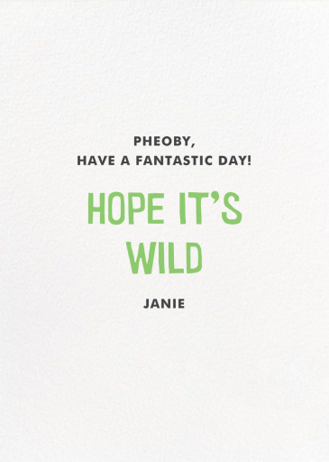 Jungle Birthday - Birthday Card by Hello!Lucky - Back