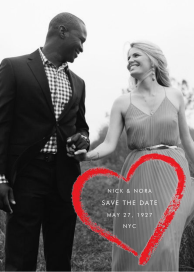 Lipstick Heart (New) - Save the Date by Paperless Post