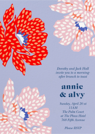 Printed Petals - Wedding Brunch Invitation by kate spade new york