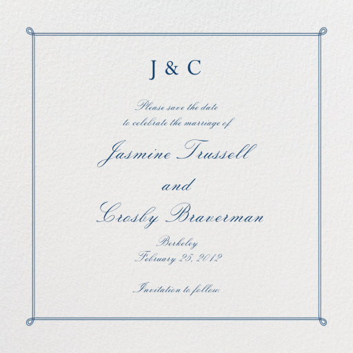 Double Loop Frame - Invitation by Paperless Post