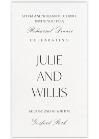 Minimalist Framed Invitation
