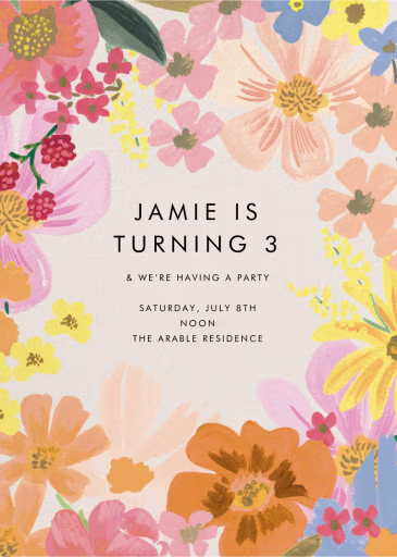 Marguerite Frame - Birthday Invitation by Rifle Paper Co.