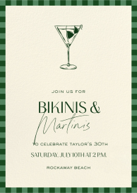 Bikinis and Martinis by Paperless Post