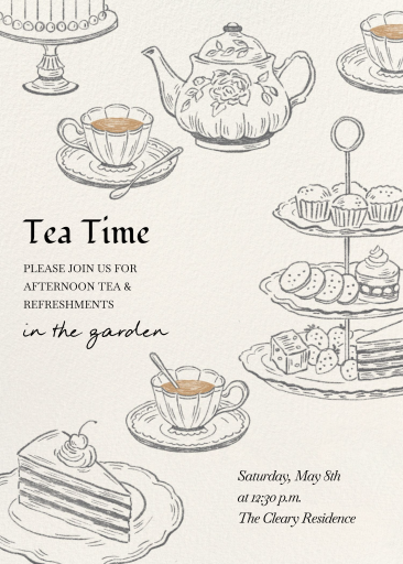 Darling Details - Tea Party Invitation by Paperless Post