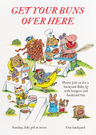 Party Buns - Baby Shower Invitation by Richard Scarry