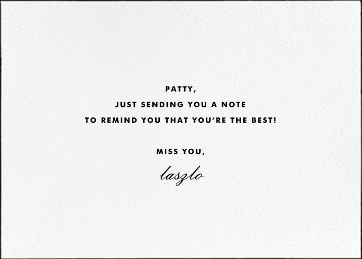 Rainbow Hello - Greeting Card by kate spade new york - Back