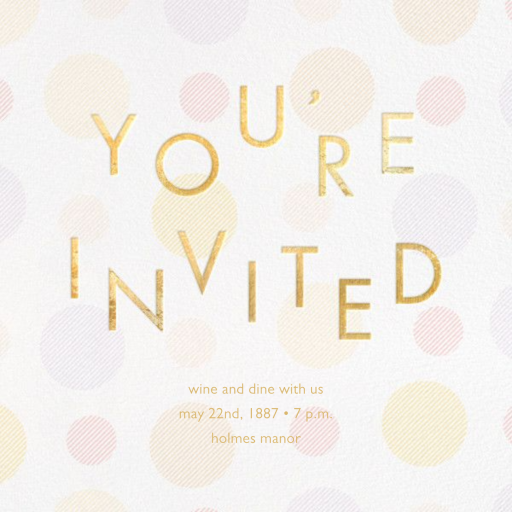 Dashed Dots by Paperless Post