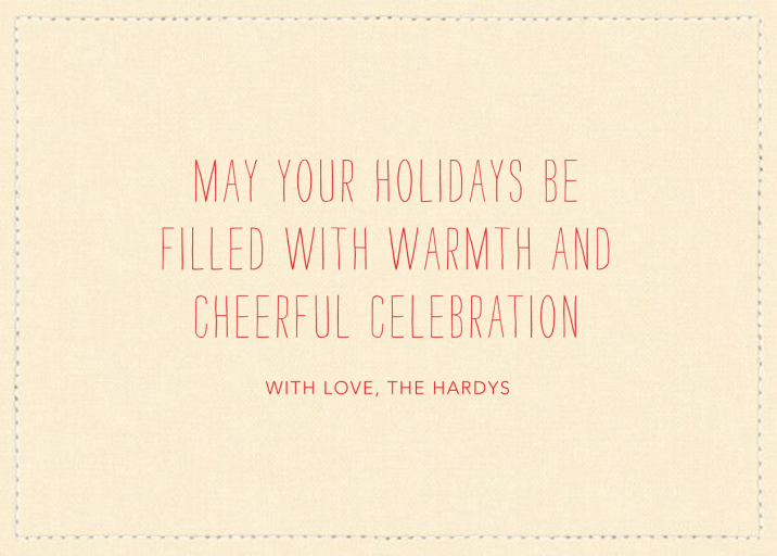 Wreath Exchange - Christmas Card by Coral & Tusk - Back