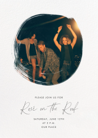 Painted Circle - Party Invitation by Paperless Post