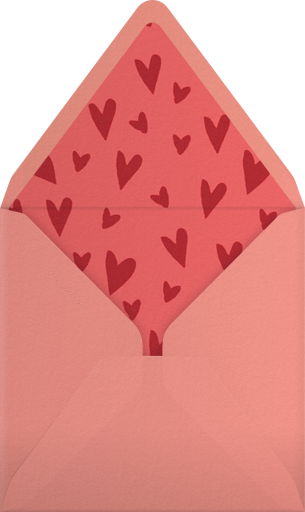 Lipstick Heart (Square New) - Paperless Post Envelope