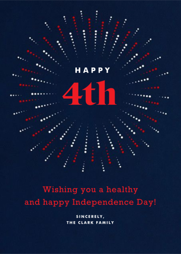 Burst Forth - 4th of July Card by Paperless Post