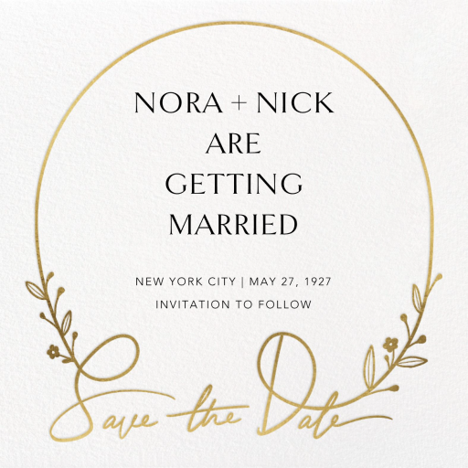 Auréole - Save the Date by Paperless Post