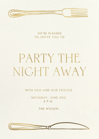 Table for Two - Dinner Party Invitation by Paperless Post