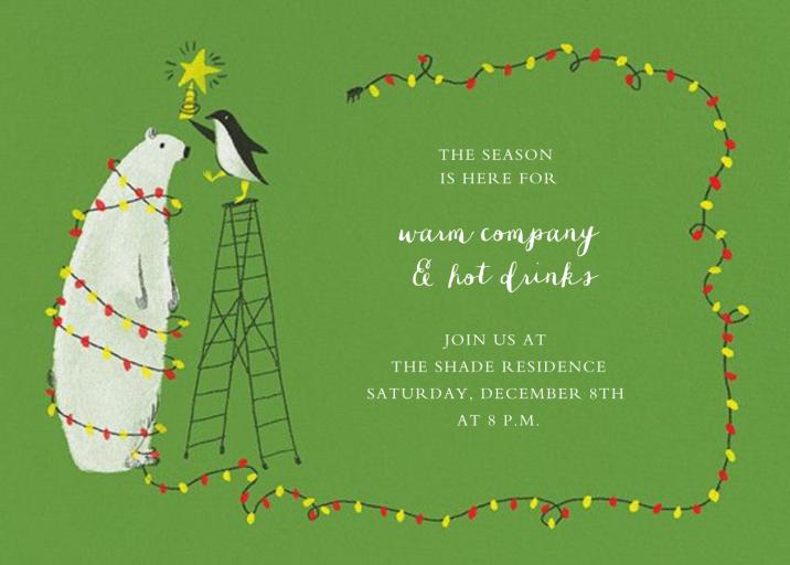 O Tannenbear (Horizontal) - Winter Party Invitation by Paperless Post