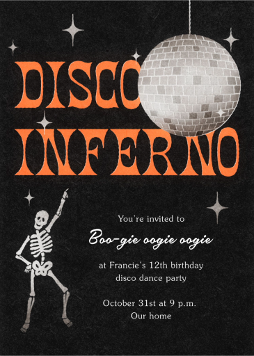 Disco Inferno - Birthday Invitation by Paperless Post