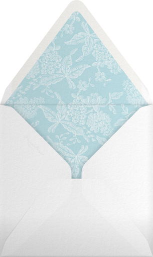 Hydrangea Lace I Save The Date - Oscar de la Renta Envelope