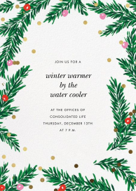 Metallic and Mistletoe - Corporate Holiday Party Invitation by kate spade new york
