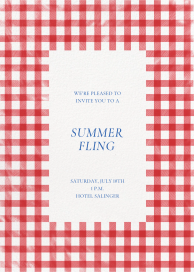 Vichy Check - Get-Together Invitation by Paperless Post