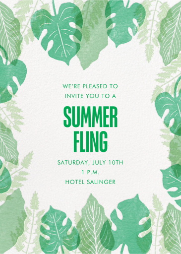 Tropical Frame - Invitation by Paperless Post