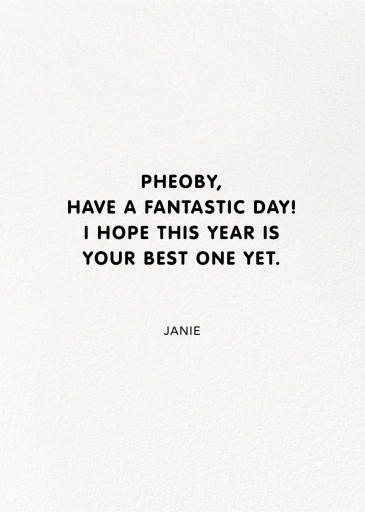 I Spy - Funny Birthday Card by Party of One - Back