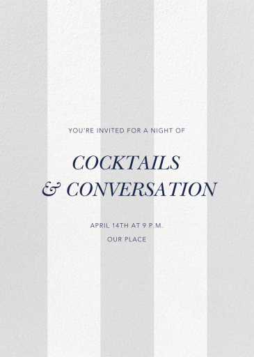 Bengal Stripe - Bridal Shower Invitation by Sugar Paper