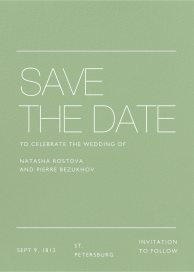 Lined Up - Save the Date by Paperless Post