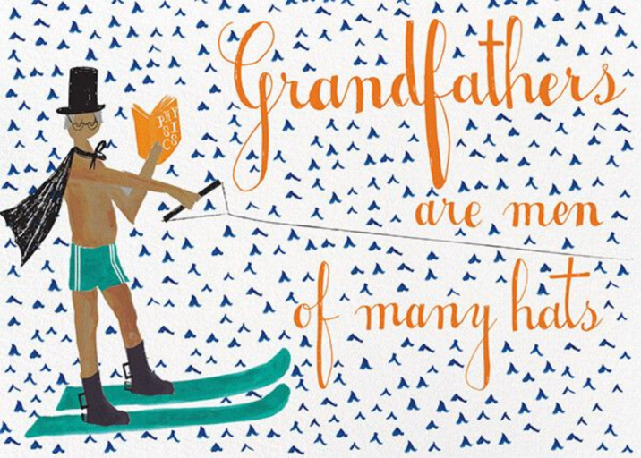 Grandfather Is Waterskiing Again - Father's Day Card by Mr. Boddington's Studio