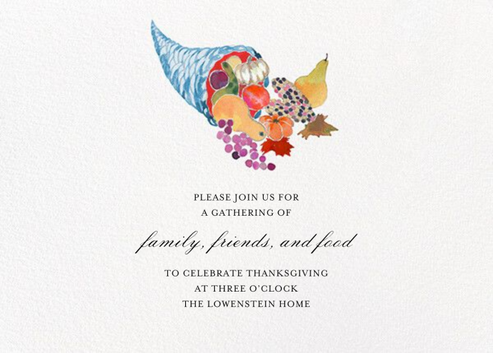 A Little Corny - Thanksgiving Invitation by Happy Menocal