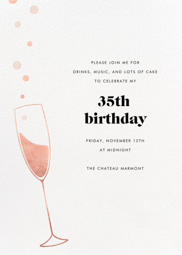 Champagne Flute - Business Event Invitation by Paperless Post