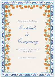 Mediterranean Views - Cocktail Party Invitation by Ten Story Stationery