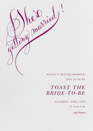 She's Getting Married by Bernard Maisner