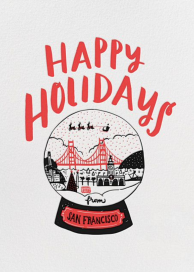 Snow Globe Hello!Lucky - Holiday Card by Hello!Lucky