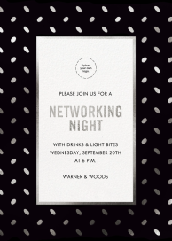 Metallic Spots - Business Event Invitation by kate spade new york