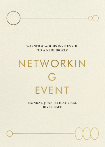 Dashing - Networking Event Invitation by Paperless Post
