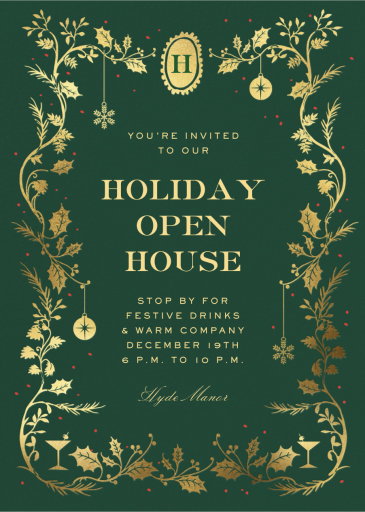 Winter Flourish - Invitation by Cheree Berry Paper & Design