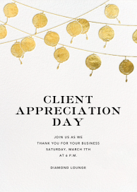 Golden String Lanterns - Business Event Invitation by Paperless Post