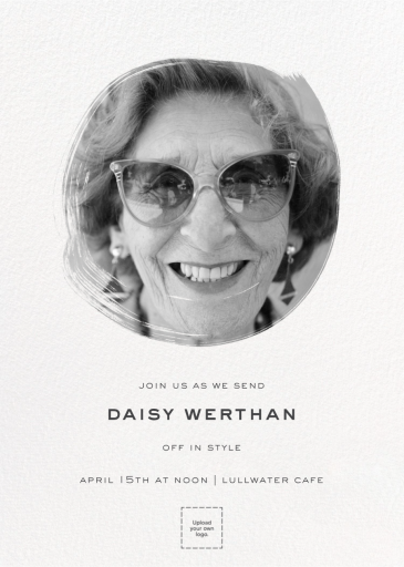 Painted Circle (Photo) - Retirement and Farewell Party Invitation by Paperless Post