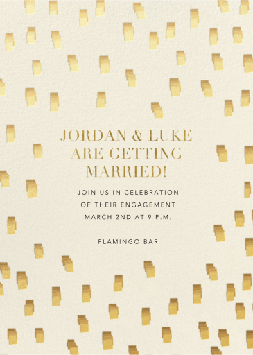Flickering Lights - Engagement Party Invitation by Kelly Wearstler