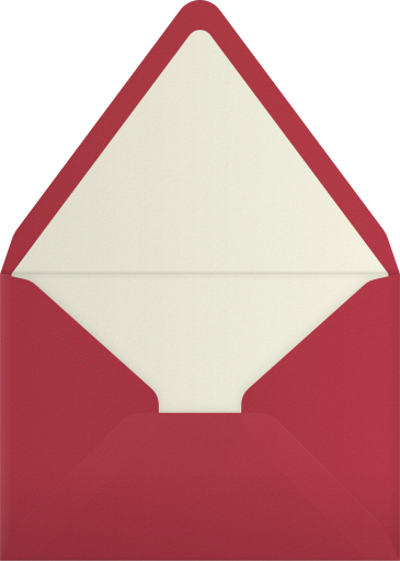 Photo Arch Holiday Wedding Card Envelope
