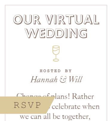 Virtual Wedding Invitations Send Online Instantly Rsvp Tracking