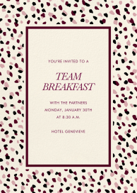 Abstract Spot Border Invitation